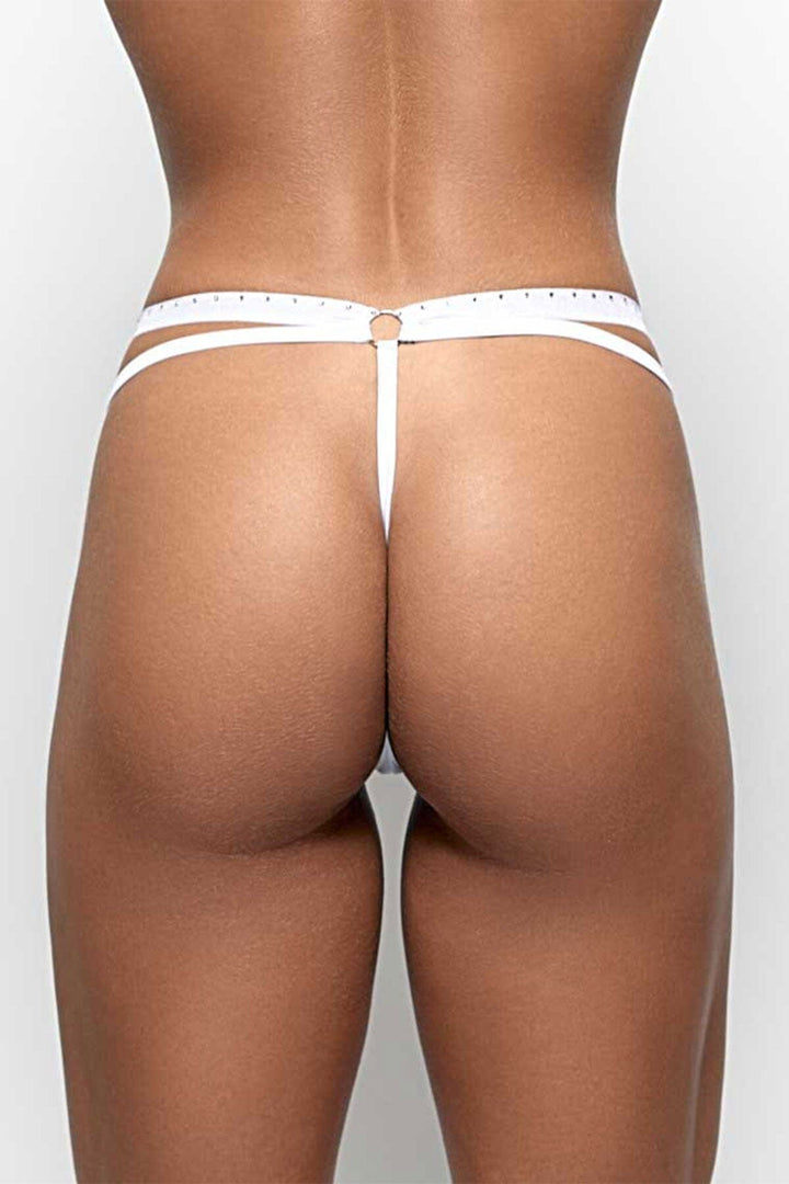 Texas Thong Lycra White