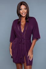 Tie Waist Short Robe