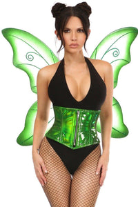 Daisy Corsets Top Drawer 2 PC Green Pixie Fairy Corset Costume in Green  from SexyShoes.com
