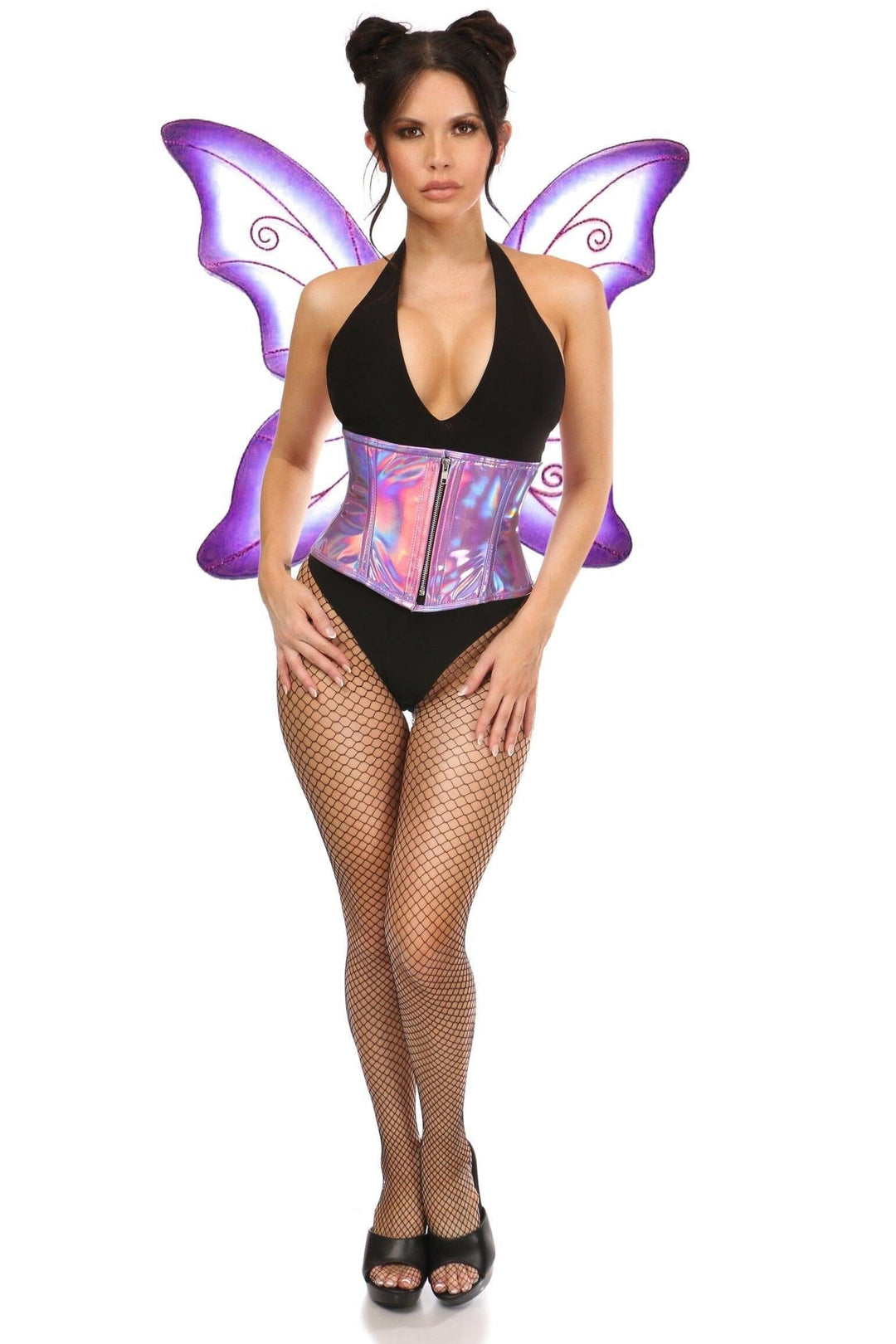 Daisy Corsets Top Drawer 2 PC Purple Pixie Fairy Corset Costume in Purple 