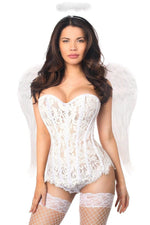 Top Drawer 3 PC Rhinestone Angel Corset Costume
