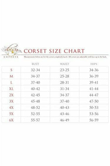 Daisy Corsets Top Drawer White Satin Steel Boned Corset w/Straps in White 