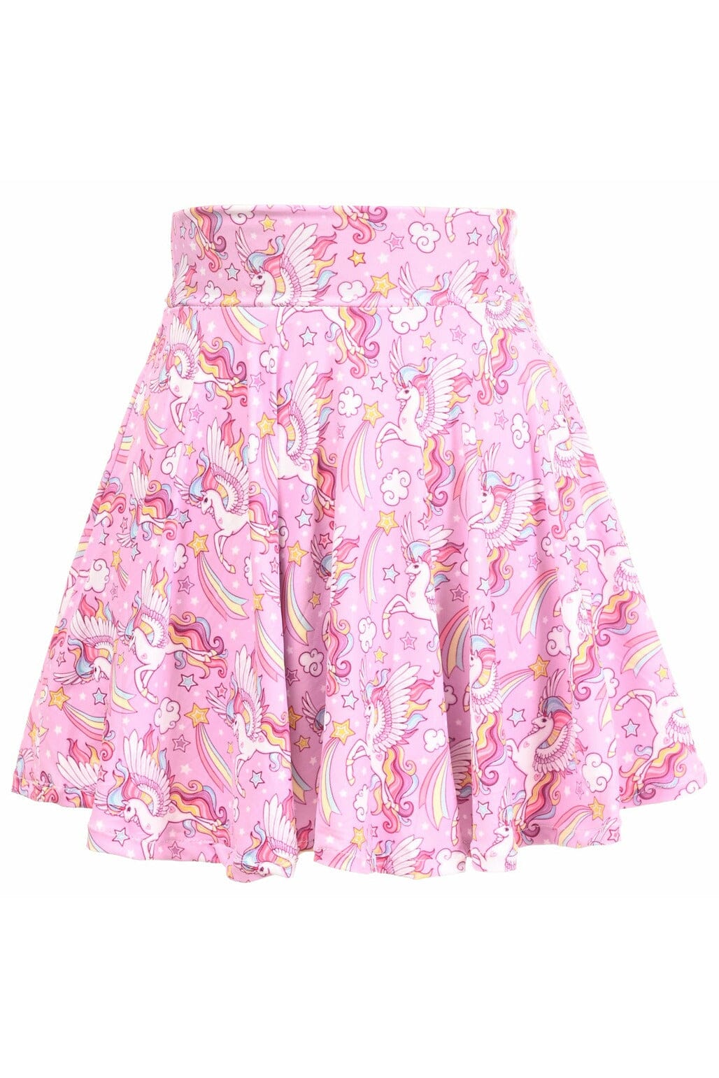 Unicorn Stretch Lycra Skirt-Costume Skirts-Daisy Corsets-Pink-XS-SEXYSHOES.COM