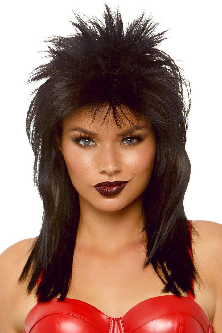 Unisex Rockstar Wig-Wigs-Leg Avenue-Black-O/S-SEXYSHOES.COM