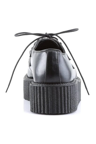 Demonia V-CREEPER-502 Black Vegan Leather Creeper in Black Vegan Leather
