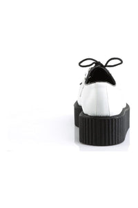 Demonia V-CREEPER-502 White Vegan Leather Creeper in White Vegan Leather