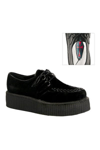 Demonia V-CREEPER-502S Black Vegan Leather Creeper in Black Vegan Leather from SexyShoes.com