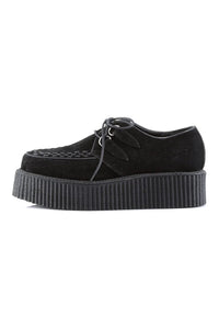 Demonia V-CREEPER-502S Black Vegan Leather Creeper in Black Vegan Leather