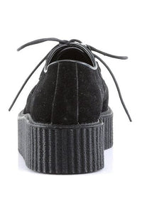 Demonia V-CREEPER-502S Black Vegan Leather Creeper in Black Vegan Leather