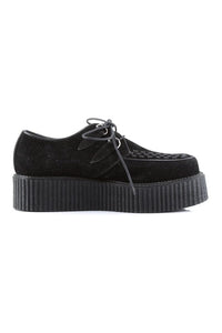 Demonia V-CREEPER-502S Black Vegan Leather Creeper in Black Vegan Leather