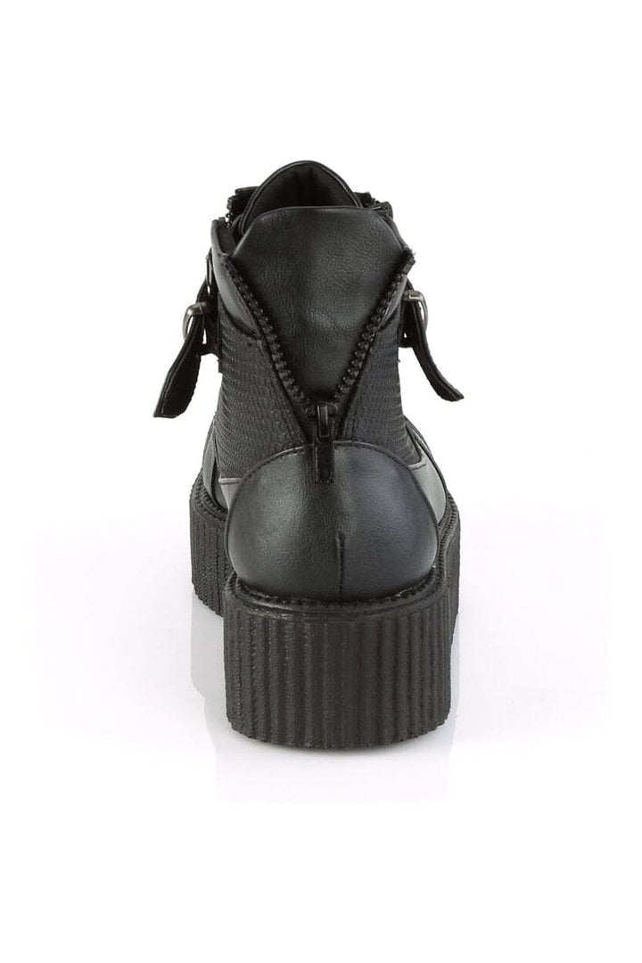 V-CREEPER-566 Black Vegan Leather Creeper-Creepers-Demonia-SEXYSHOES.COM