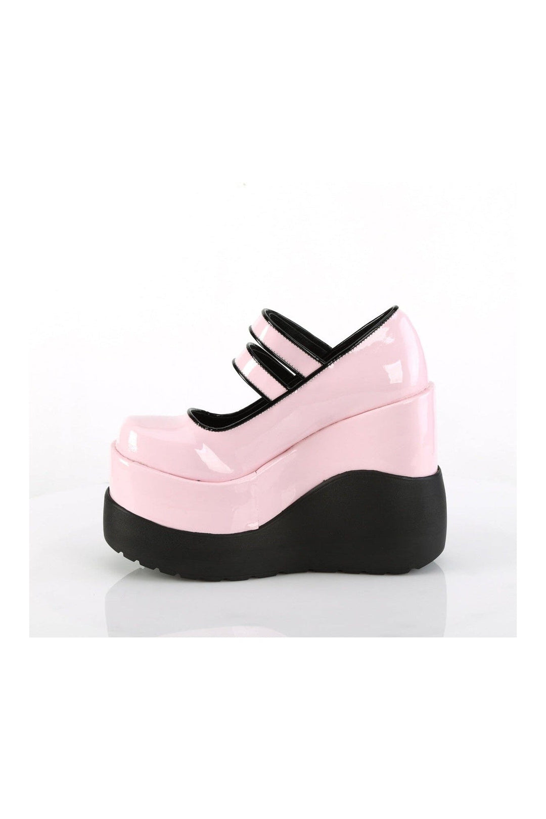 Demonia VOID-37 Pink Hologram Patent Mary Janes in Pink Hologram Patent