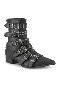 Demonia WARLOCK-70 Black Vegan Leather Knee Boot in Black Vegan Leather from SexyShoes.com
