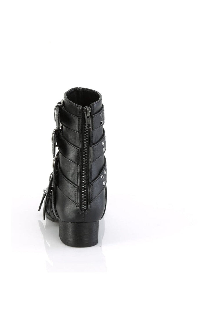 WARLOCK-70 Black Vegan Leather Knee Boot-Knee Boots-Demonia-SEXYSHOES.COM