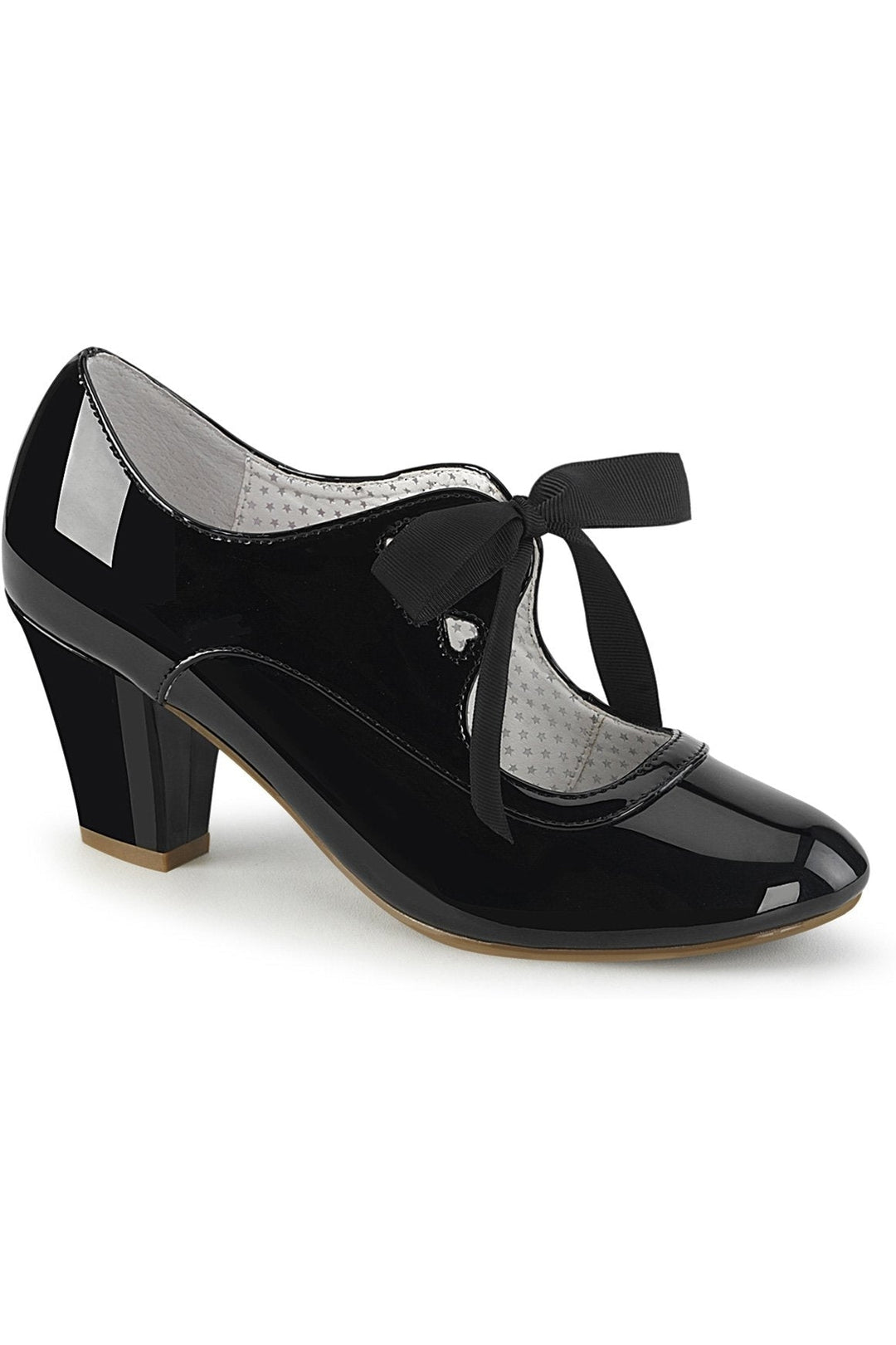 WIGGLE-32 Pump | Black Patent-Pumps-Pin Up Couture-Black-6-Patent-SEXYSHOES.COM