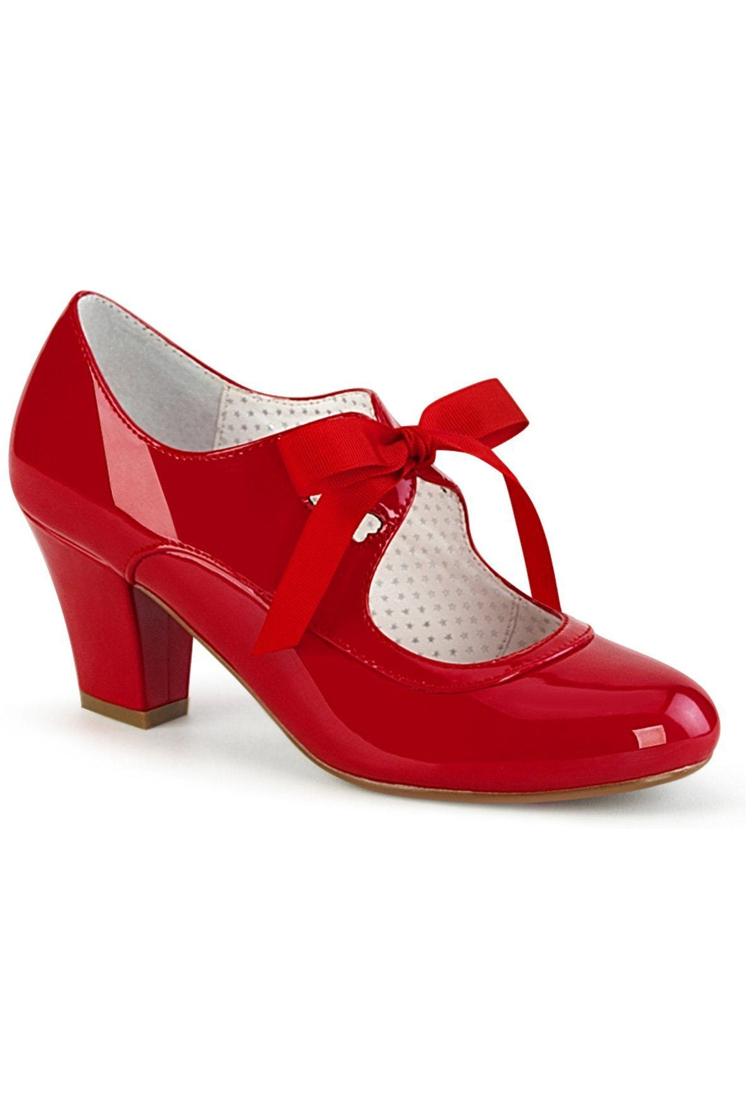 WIGGLE-32 Pump | Red Patent-Pumps-Pin Up Couture-Red-7-Patent-SEXYSHOES.COM