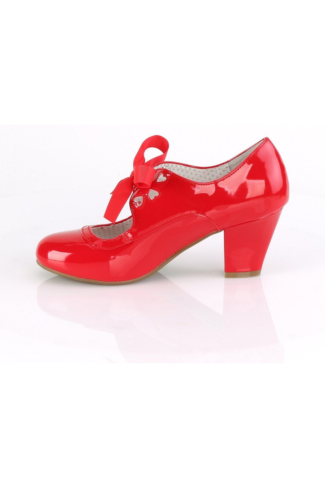 WIGGLE-32 Pump | Red Patent-Pumps-Pin Up Couture-SEXYSHOES.COM