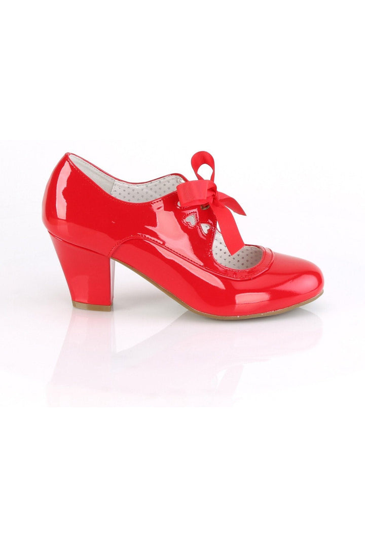 WIGGLE-32 Pump | Red Patent-Pumps-Pin Up Couture-SEXYSHOES.COM