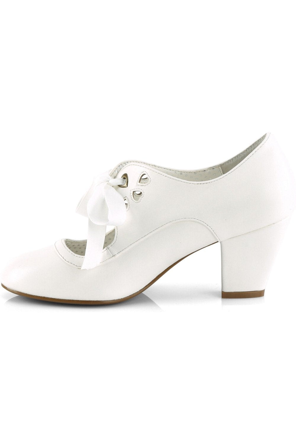 WIGGLE-32 Pump | White Patent-Pumps-Pin Up Couture-SEXYSHOES.COM