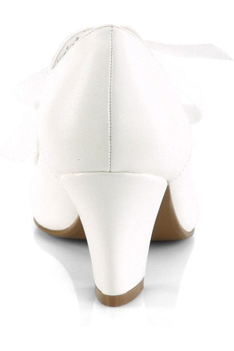 WIGGLE-32 Pump | White Patent-Pumps-Pin Up Couture-SEXYSHOES.COM