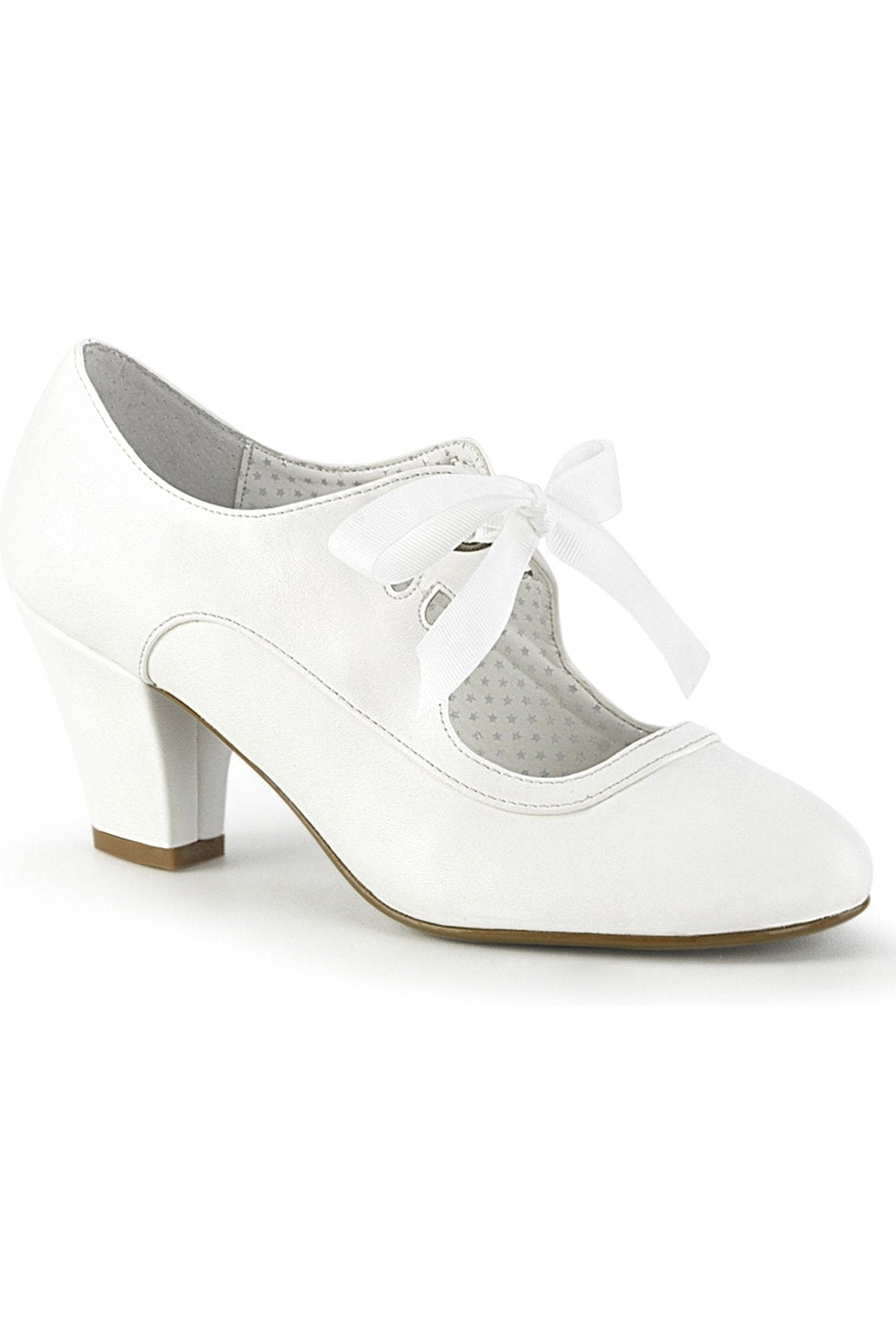 WIGGLE-32 Pump | White Patent-Pumps-Pin Up Couture-White-7-Patent-SEXYSHOES.COM