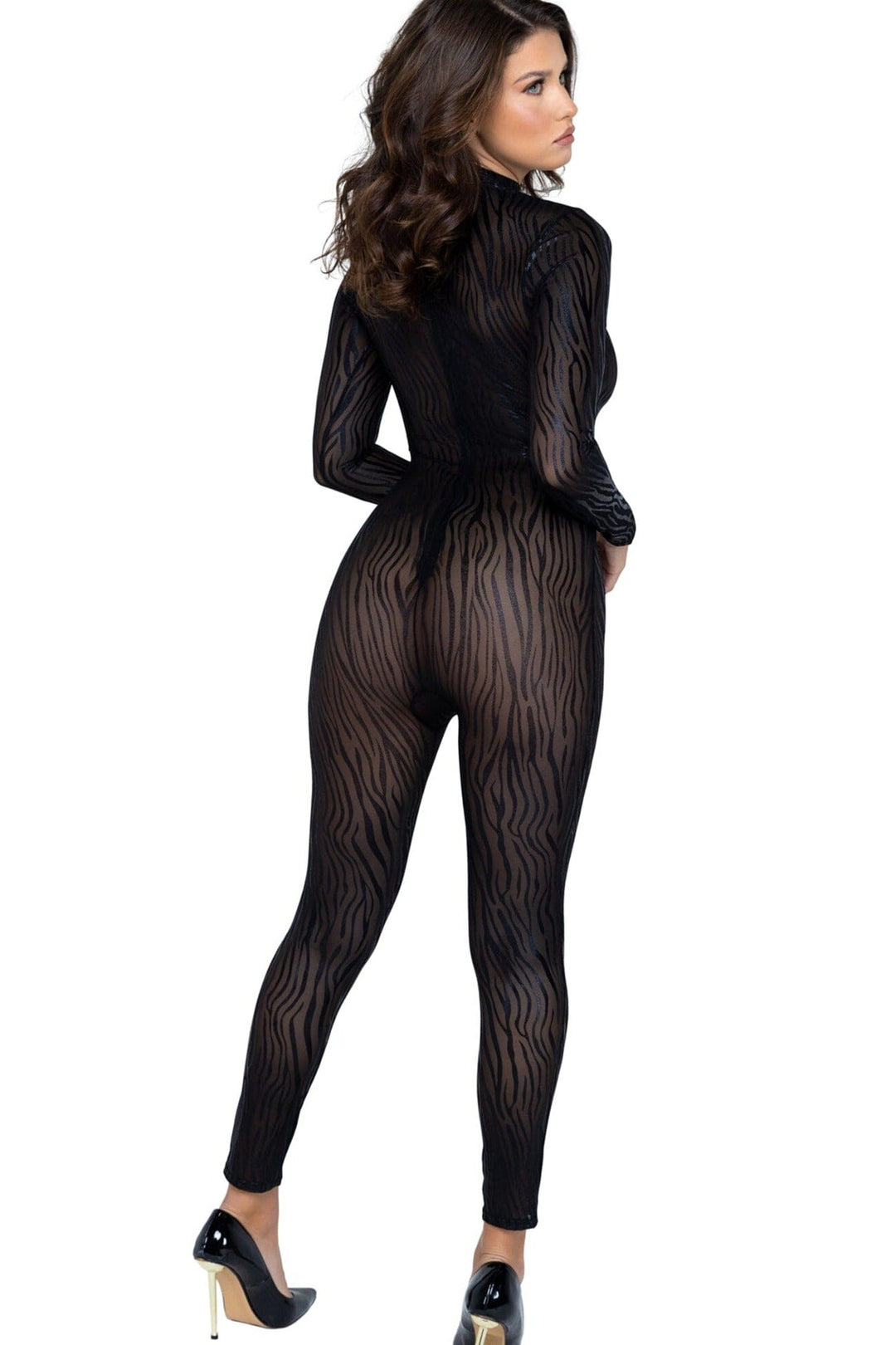 Wild Stripe Catsuit-Fetish Catsuits-Roma Confidential-SEXYSHOES.COM