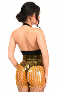 Daisy Corsets Yellow Clear Fringe Skirt in Clear 