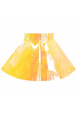 Yellow Vinyl Skater Skirt