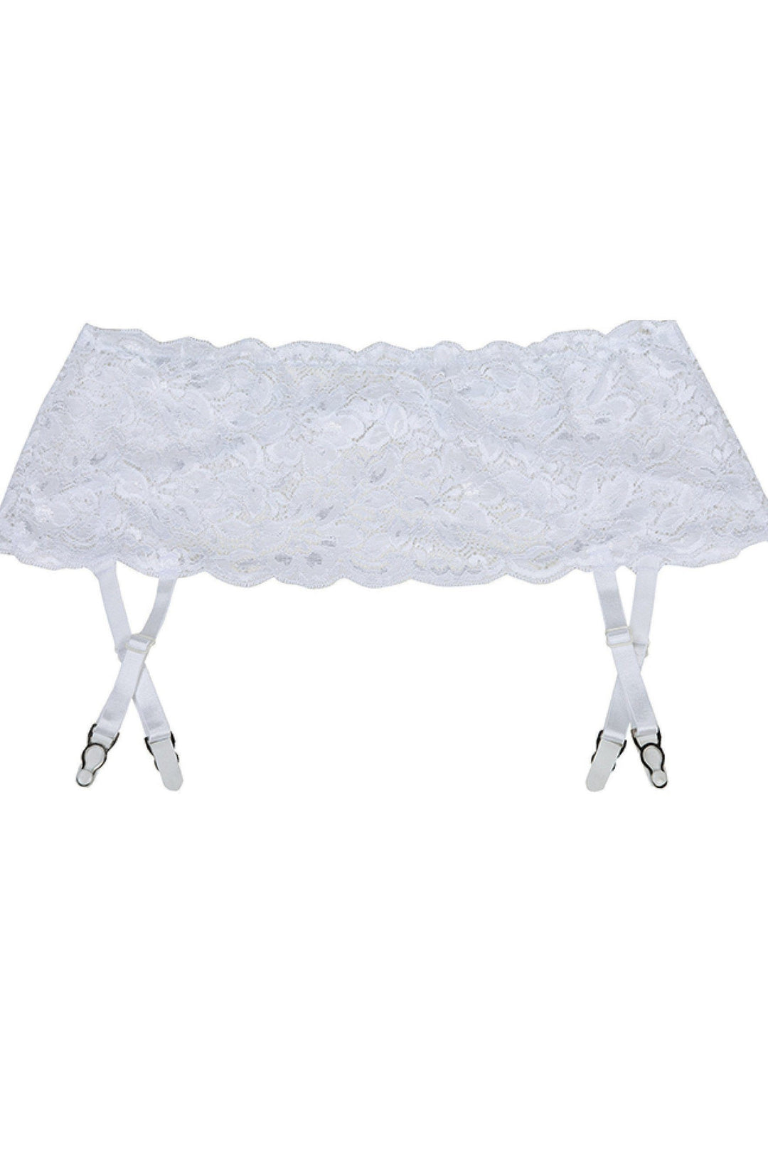 Shirley of Hollywood Stretch Lace in White  from SexyShoes.com