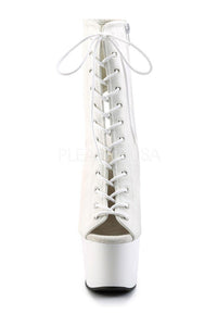Pleaser ADORE-1016 Platform Boot in White Faux Leather
