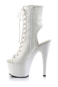 Pleaser ADORE-1016 Platform Boot in White Faux Leather