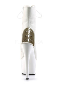 Pleaser ADORE-1016 Platform Boot in White Faux Leather