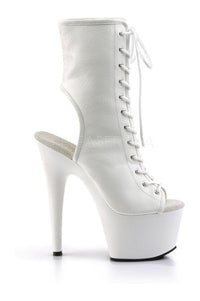 Pleaser ADORE-1016 Platform Boot in White Faux Leather