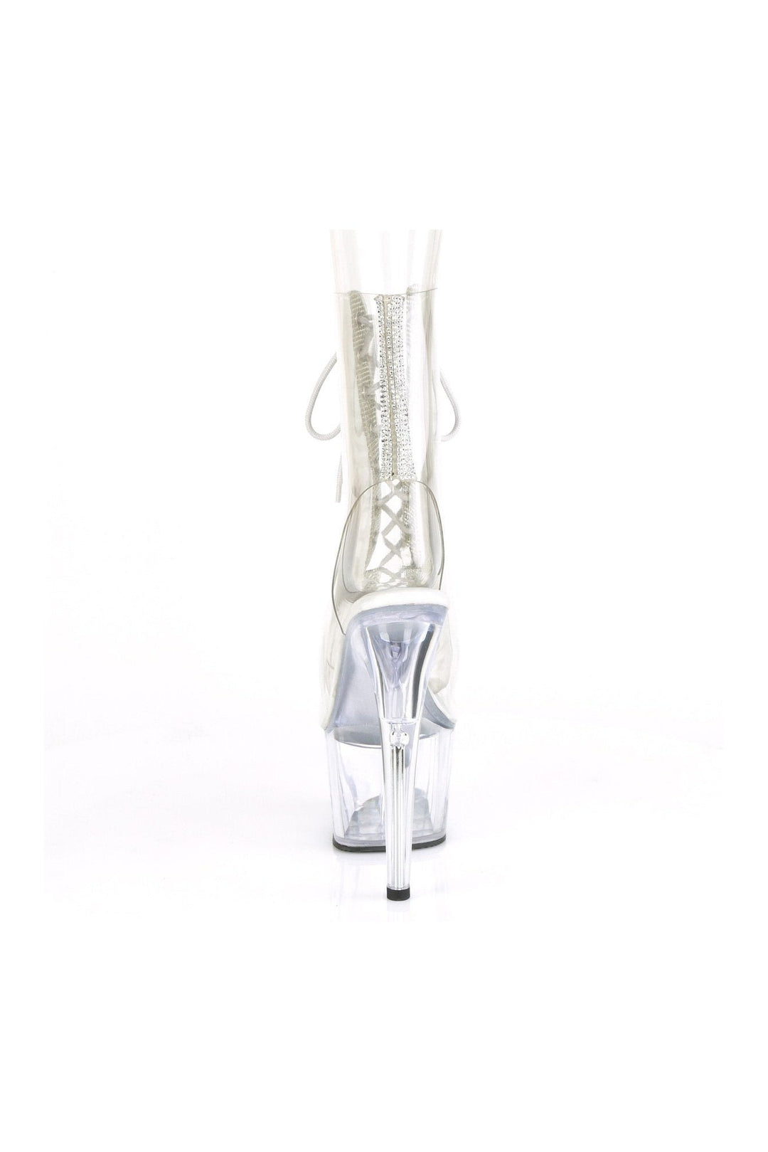 ADORE-1016C-2 Exotic Ankle Boot | Clear Vinyl-Ankle Boots-Pleaser-SEXYSHOES.COM