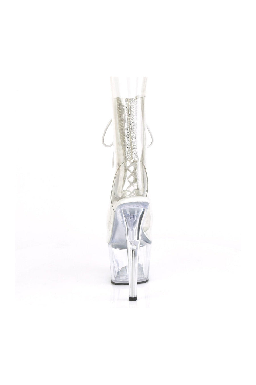 Pleaser ADORE-1016C-2 Exotic Ankle Boot in Clear Vinyl