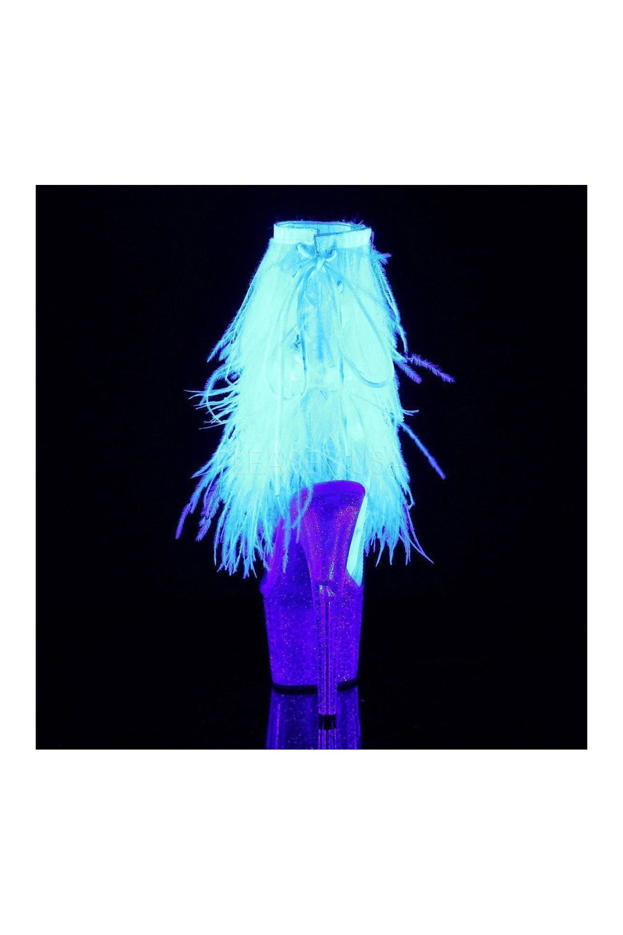 Pleaser ADORE-1017MFF Platform Boot in Clear Vinyl