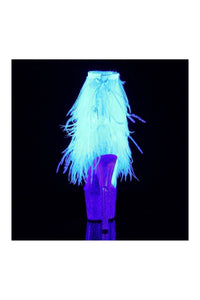 Pleaser ADORE-1017MFF Platform Boot in Clear Vinyl