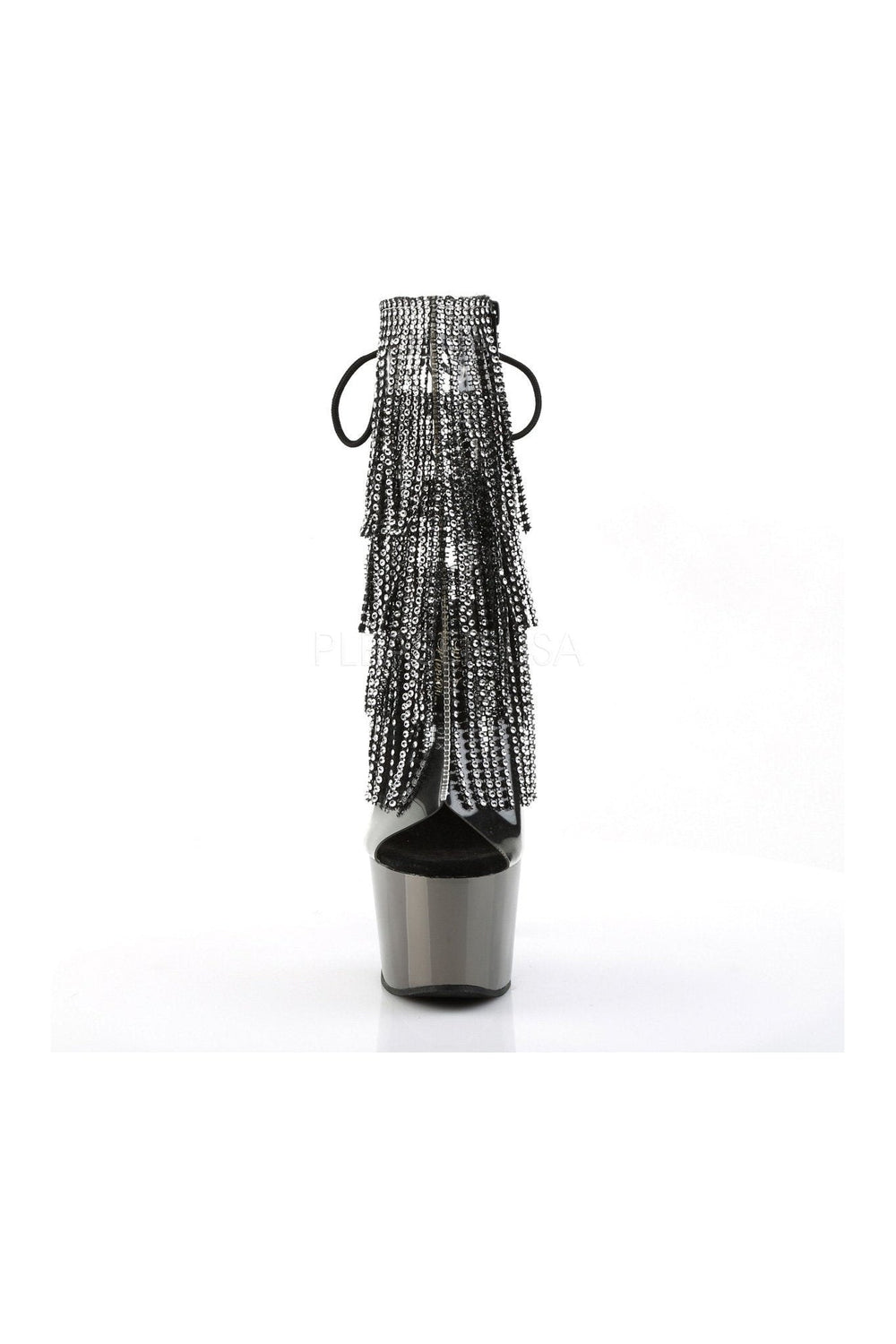 Pleaser ADORE-1017RSF Platform Boot in Black Vinyl