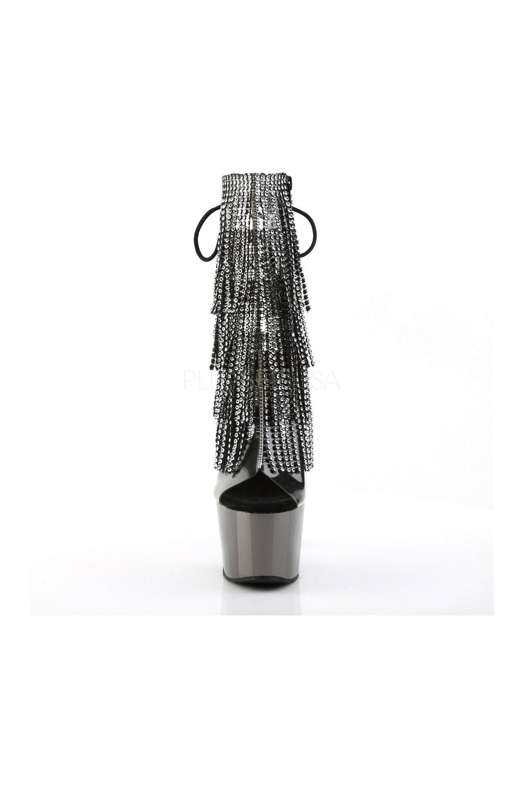 Pleaser ADORE-1017RSF Platform Boot in Black Vinyl