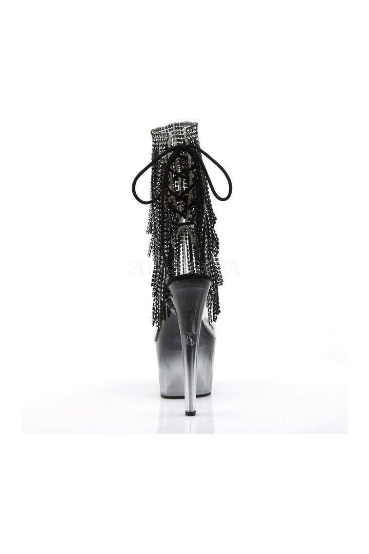 ADORE-1017RSFT Platform Boot | Black Vinyl-Pleaser-Ankle Boots-SEXYSHOES.COM