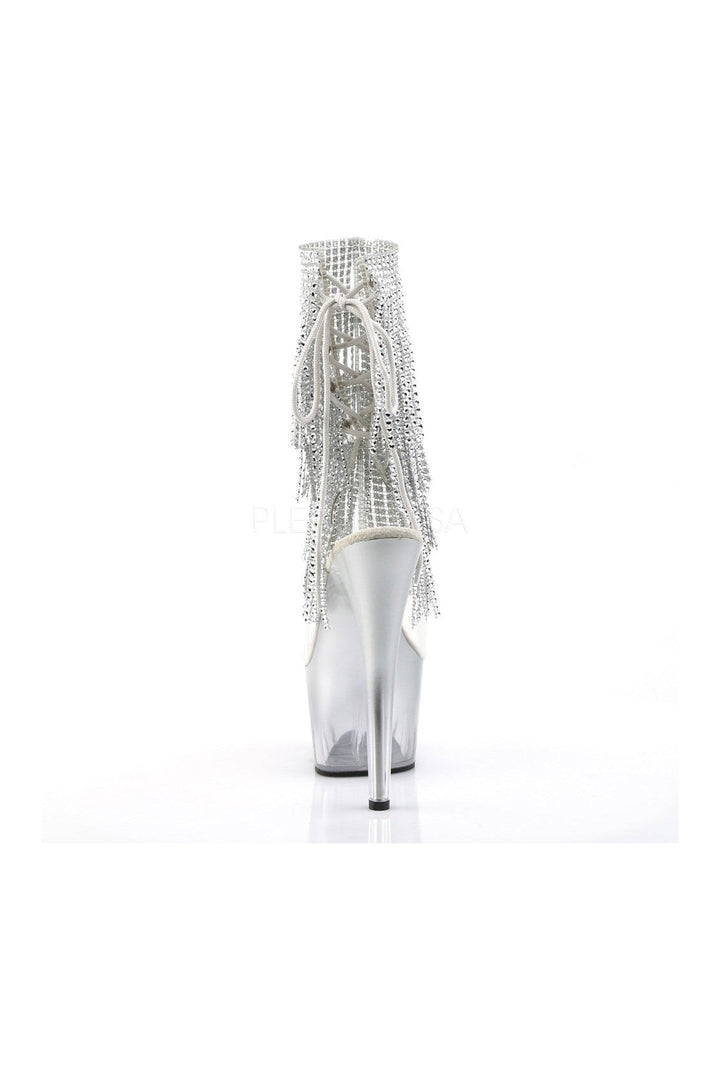 ADORE-1017RSFT Platform Boot | Clear Vinyl-Pleaser-Ankle Boots-SEXYSHOES.COM