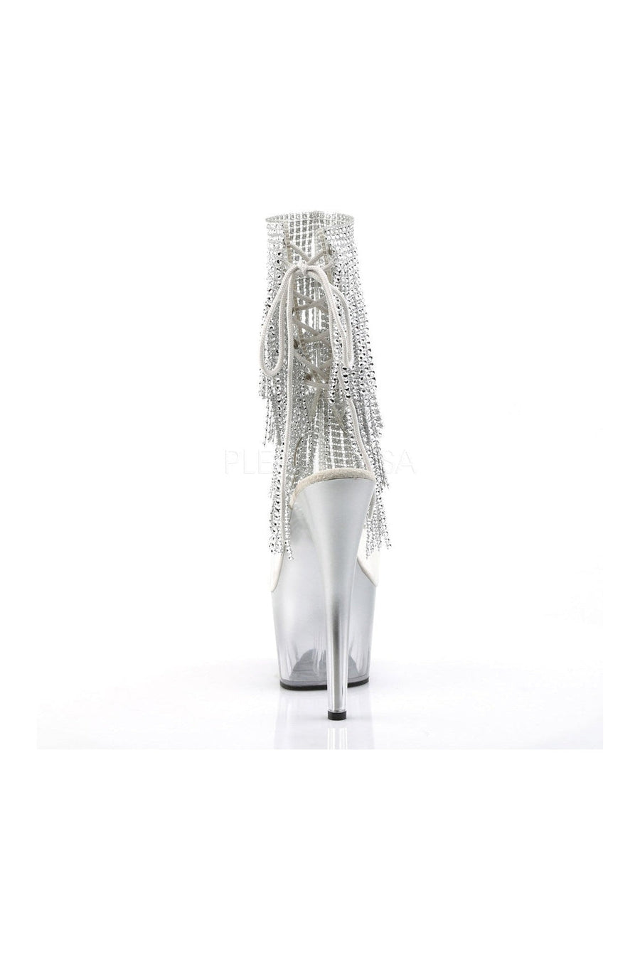 Pleaser ADORE-1017RSFT Platform Boot in Clear Vinyl