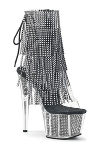 Pleaser ADORE-1017SRS Platform Boot in Black Vinyl from SexyShoes.com