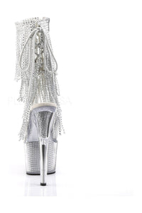 Pleaser ADORE-1017SRS Platform Boot in Clear Vinyl