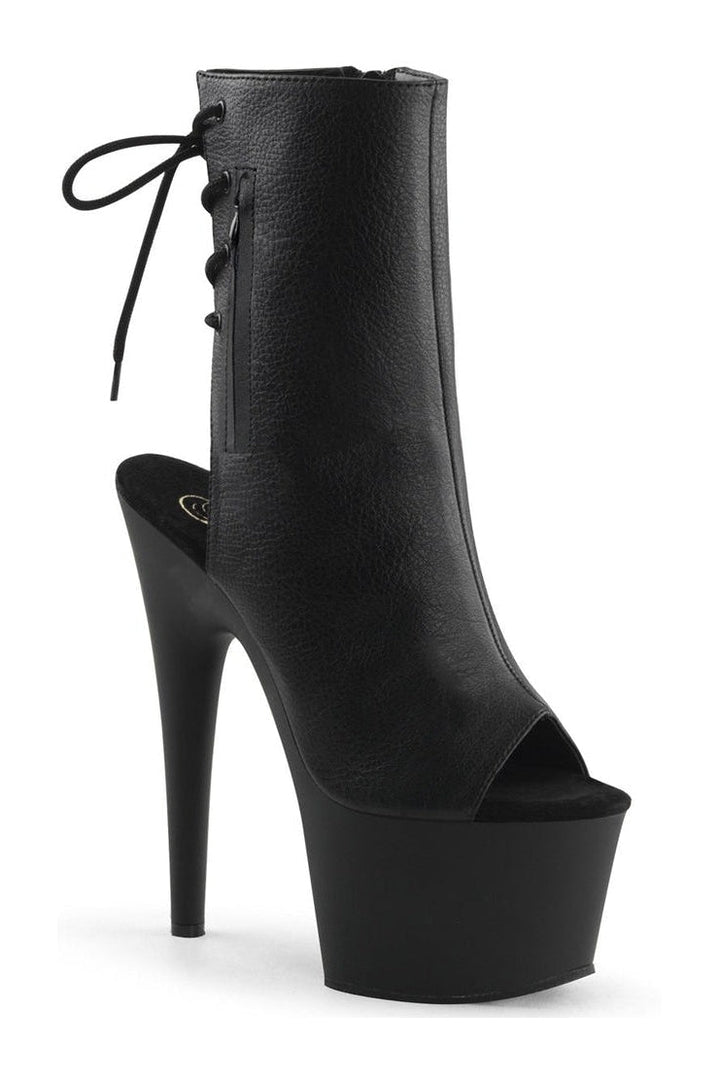 Pleaser Black Ankle Boots Platform Stripper Shoes | Buy at Sexyshoes.com