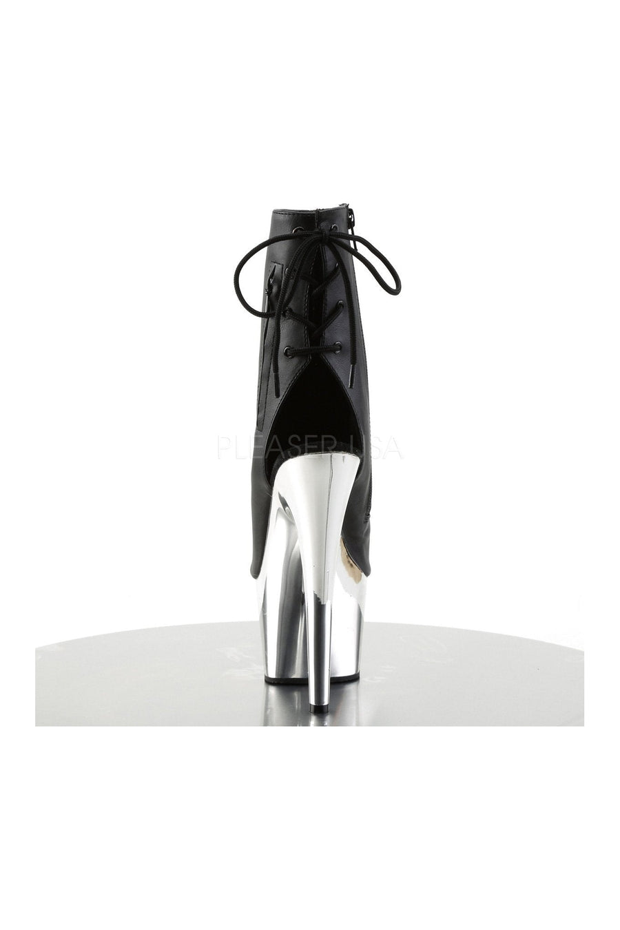 Pleaser ADORE-1018 Platform Boot in Black Faux Leather