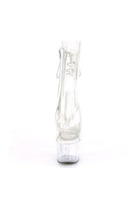 Pleaser ADORE-1018C Exotic Boot in Clear Vinyl