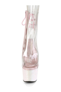 Pleaser ADORE-1018C Exotic Boot in Clear Vinyl