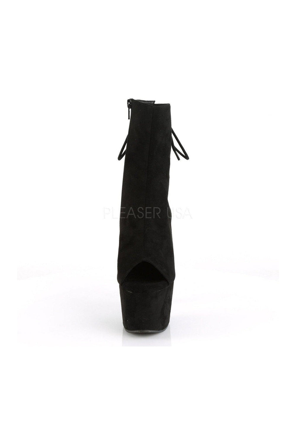 Pleaser ADORE-1018FS Platform Boot in Black Faux Leather