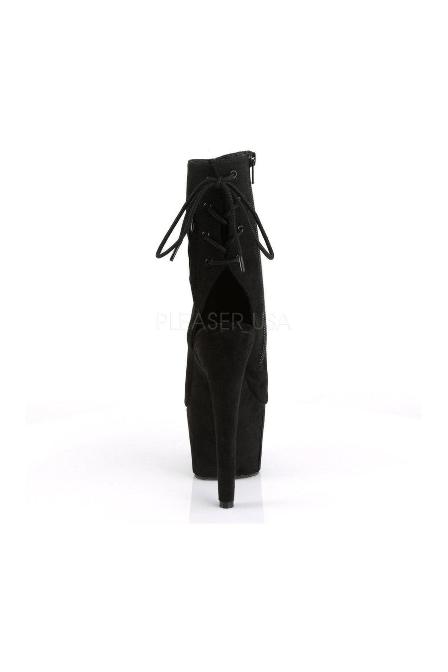 Pleaser ADORE-1018FS Platform Boot in Black Faux Leather